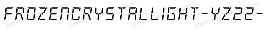 FrozenCrystalLight-yz22字体转换