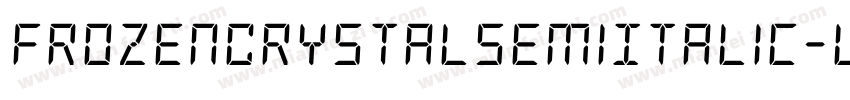 FrozenCrystalSemiItalic-lynZ字体转换