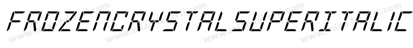 FrozenCrystalSuperItalic-ABj2字体转换