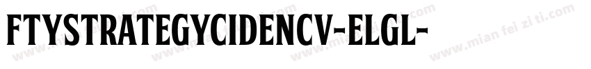 FtyStrategycideNcv-elGl字体转换