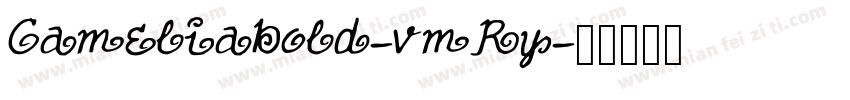 Cameliabold-vmRy字体转换