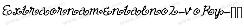 Extraornamentalno2-voRy字体转换
