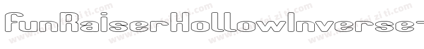 FunRaiserHollowInverse-RM8e字体转换