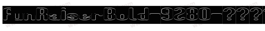 FunRaiserBold-9280字体转换