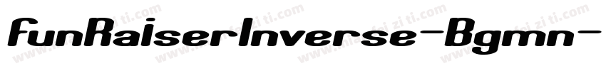 FunRaiserInverse-Bgmn字体转换