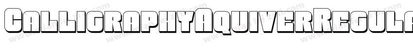 CalligraphyAquiverRegular-v0PA字体转换