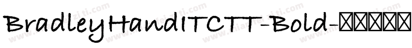 BradleyHandITCTT-Bold字体转换