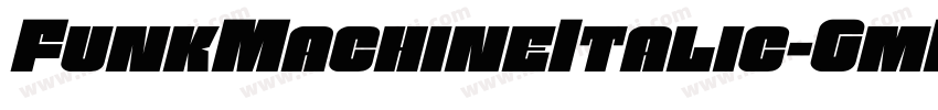 FunkMachineItalic-GmMy字体转换