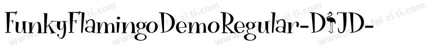 FunkyFlamingoDemoRegular-D4JD字体转换