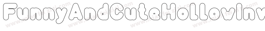 FunnyAndCuteHollowInverse-Xm82字体转换