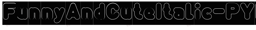 FunnyAndCuteItalic-PYDP字体转换