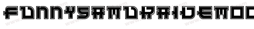 FunnySamuraiDemoOutline-p7ged字体转换