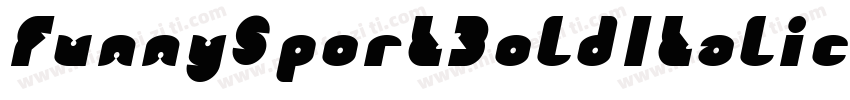 FunnySportBoldItalic-L1jW字体转换