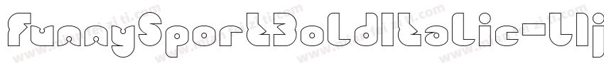 FunnySportBoldItalic-L1jW字体转换