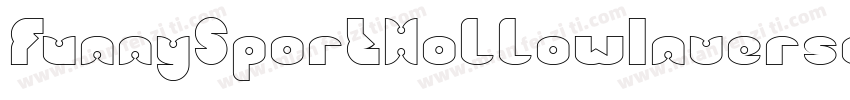 FunnySportHollowInverse-o27d字体转换
