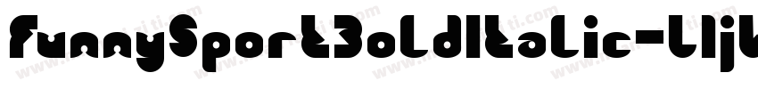 FunnySportBoldItalic-L1jW字体转换