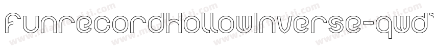 FunrecordHollowInverse-qwd1字体转换
