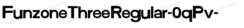FunzoneThreeRegular-0qPv字体转换