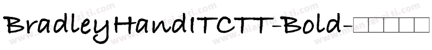 BradleyHandITCTT-Bold字体转换