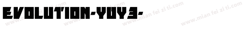 Evolution-y0y3字体转换