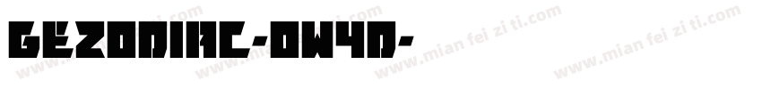 GeZodiac-ow4d字体转换