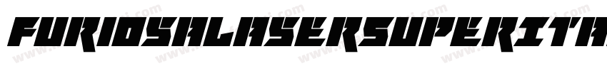FuriosaLaserSuperItalic-JLYo字体转换