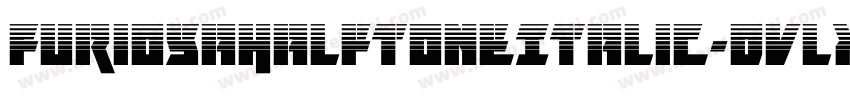 FuriosaHalftoneItalic-Dvlx字体转换