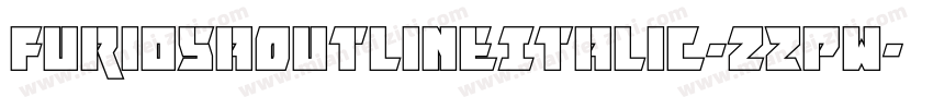 FuriosaOutlineItalic-zZPw字体转换