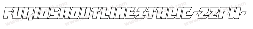FuriosaOutlineItalic-zZPw字体转换