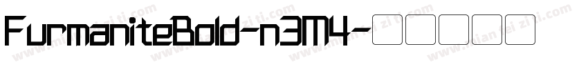 FurmaniteBold-n3M4字体转换