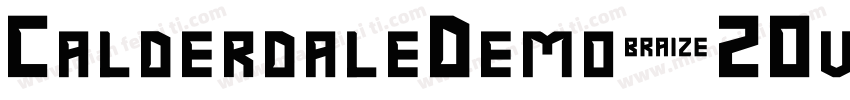 CalderdaleDemo-2Ovlw字体转换