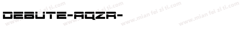 Debute-aqZR字体转换