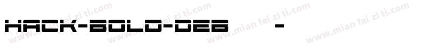 Hack-Bold-Deb手机版字体转换