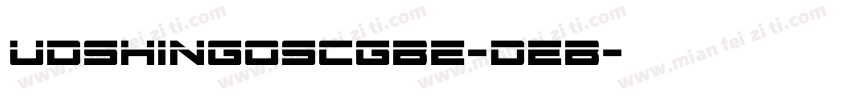 UDShinGoSCGbe-DeB字体转换
