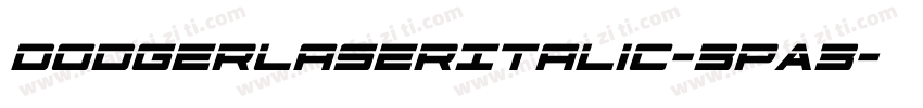 DodgerLaserItalic-3pA3字体转换
