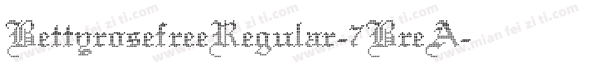 BettyrosefreeRegular-7BreA字体转换