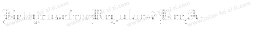 BettyrosefreeRegular-7BreA字体转换