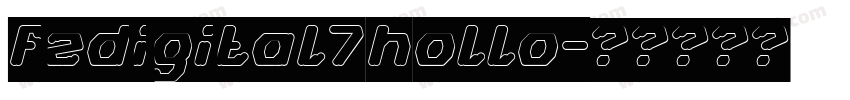 fzdigital7hollo字体转换
