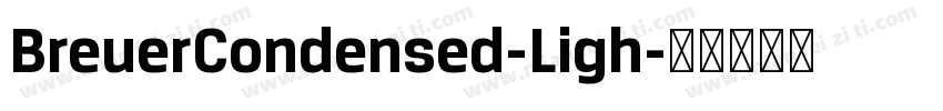 BreuerCondensed-Ligh字体转换