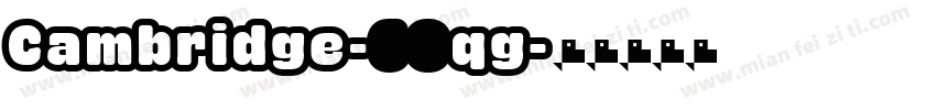 Cambridge-60qg字体转换
