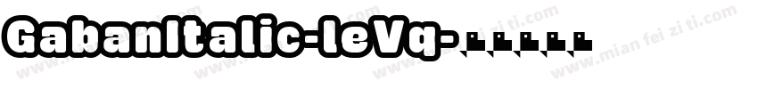 GabanItalic-leVq字体转换