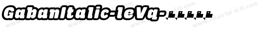 GabanItalic-leVq字体转换
