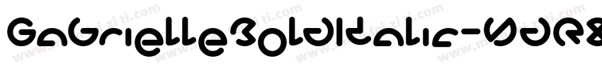 GabrielleBoldItalic-YdR8字体转换