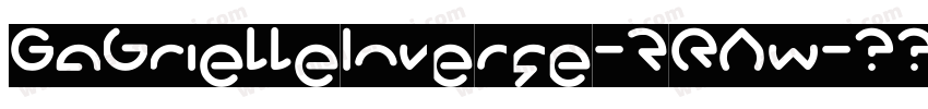 GabrielleInverse-2RAw字体转换