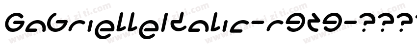 GabrielleItalic-r9Z9字体转换