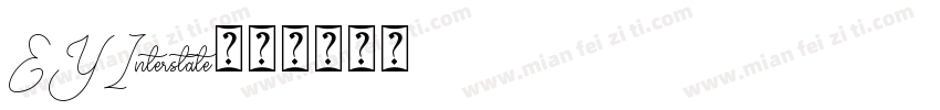 EYInterstate字体转换