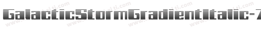 GalacticStormGradientItalic-7xVl字体转换