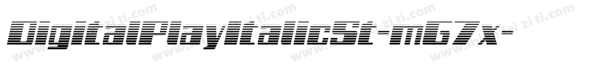 DigitalPlayItalicSt-mG7x字体转换