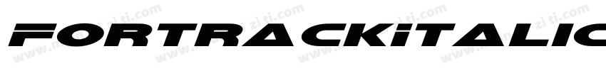 FortrackItalic-5zBj字体转换