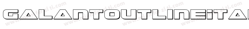 GalantOutlineItalic-l1Re字体转换